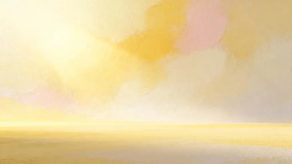 Abstract butter-yellow radial glow field