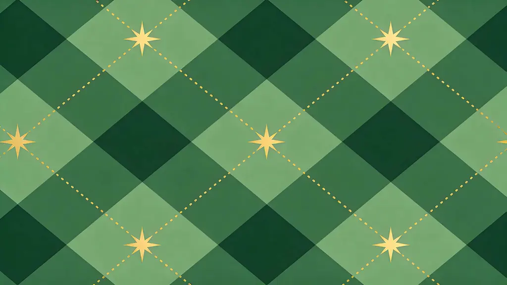Argyle pattern wallpaper with diamonds