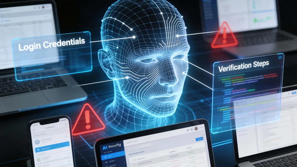 Biometric wireframe face over devices