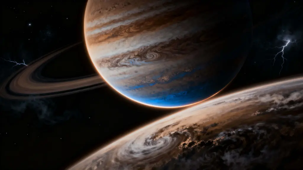 Brown dwarf drifting through space