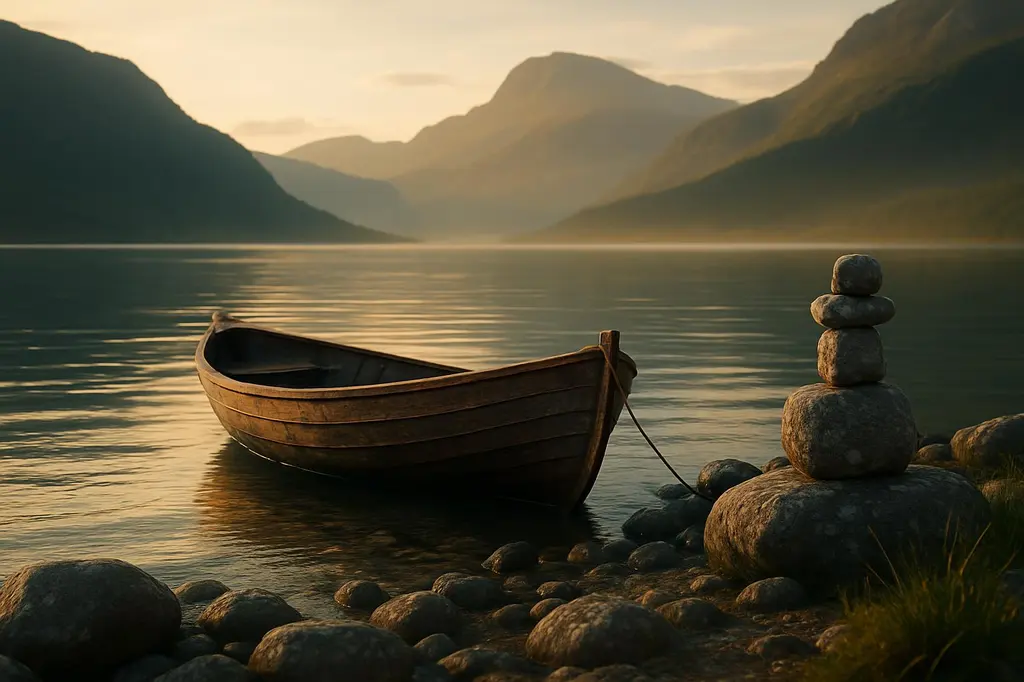 Cinematic Quiet at Mountain Lake