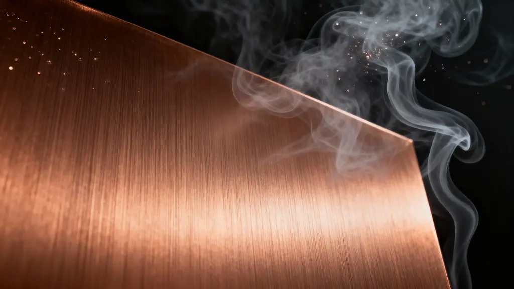 Copper texture with smoke and sheen