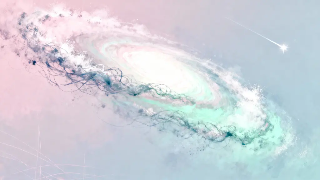 Cosmic Dust Swirl in Pastel Nebula