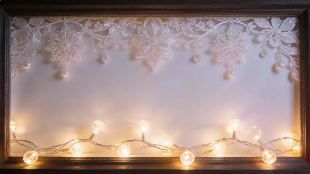 Fairy lights with decorative topper and base