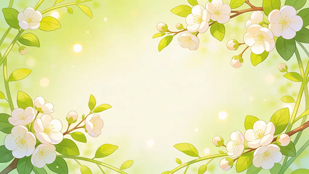 Flowering Branches Spring Background for Headlines