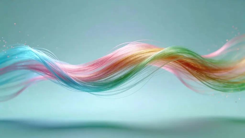 Glowing Energy Ribbon Across Center