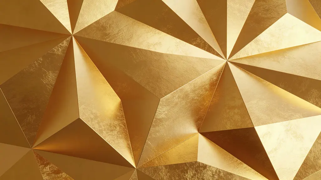 Gold Foil Geometric Texture Background