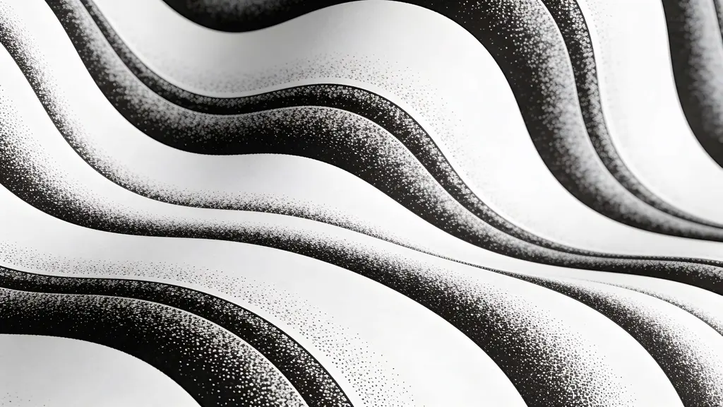 Halftone wave-band seamless repeat pattern