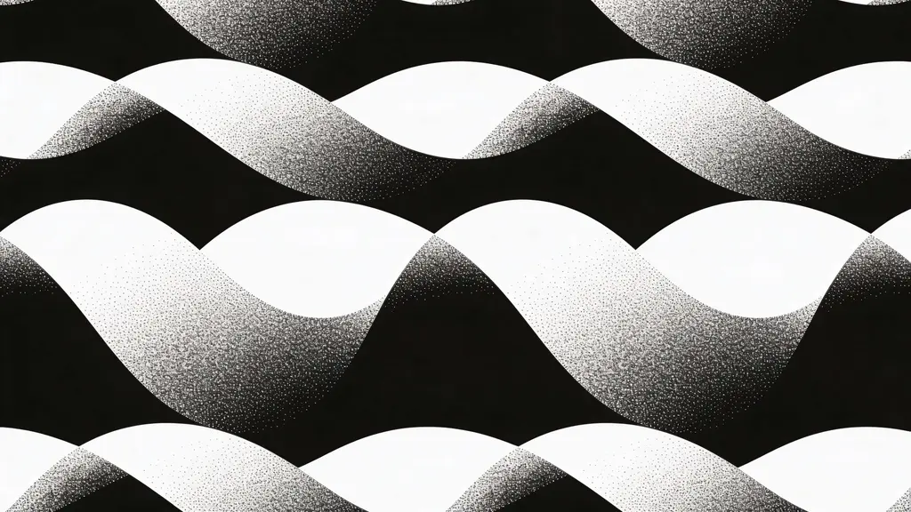 Halftone Wave Pattern Seamless Abstract Repeating