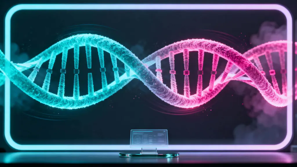 Holographic DNA Helix Floating