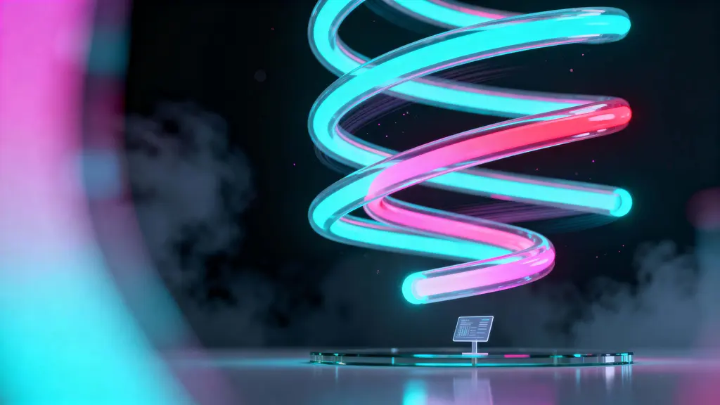 Holographic DNA Helix Floating