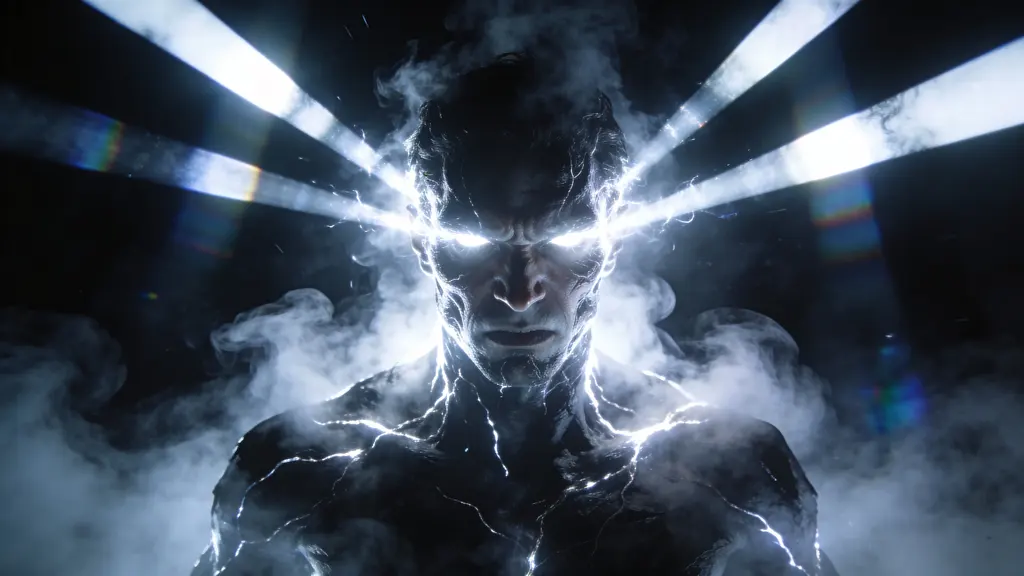 Human Figure Emerging from Darkness