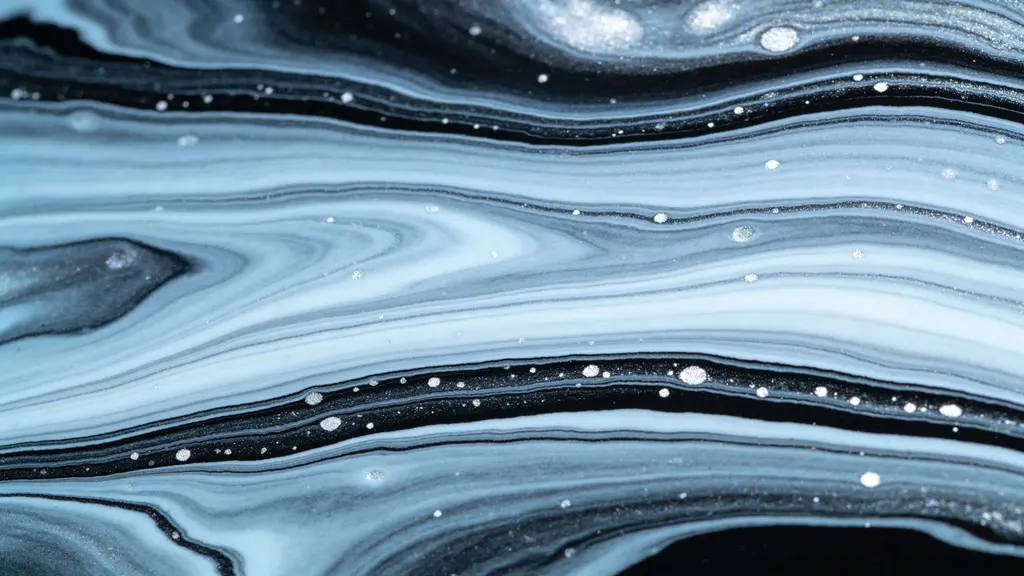 Marbled Fluid Surface Close-Up Texture