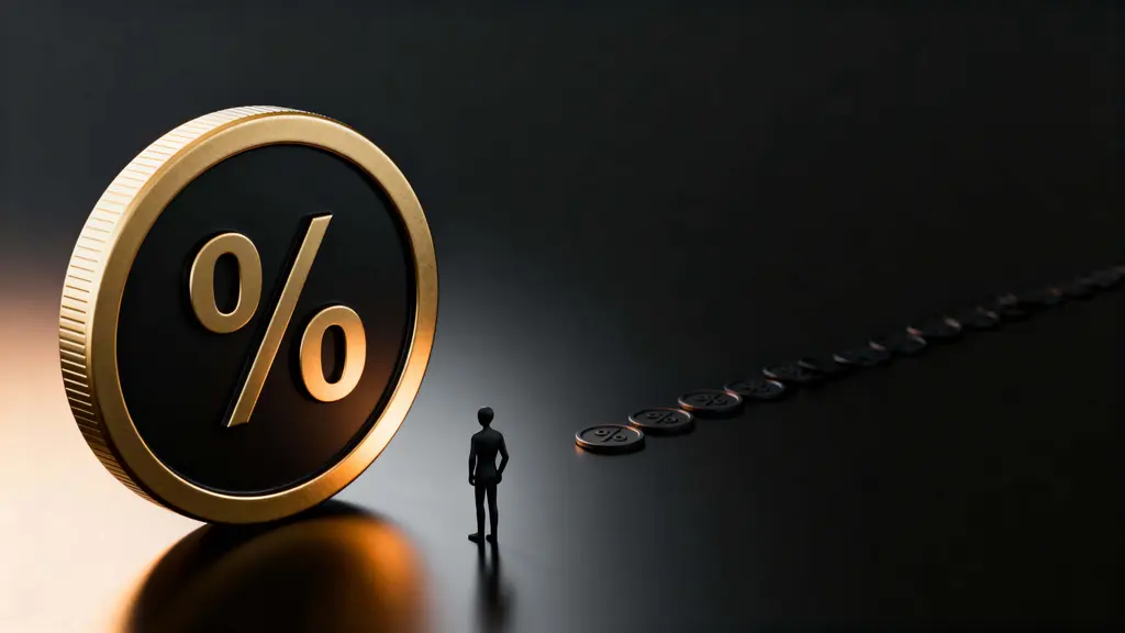 Matte Black Figure With Gold Token