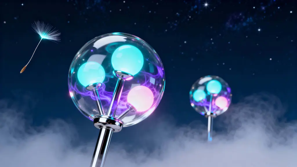 Molecular Glass Plants Suspended in Space