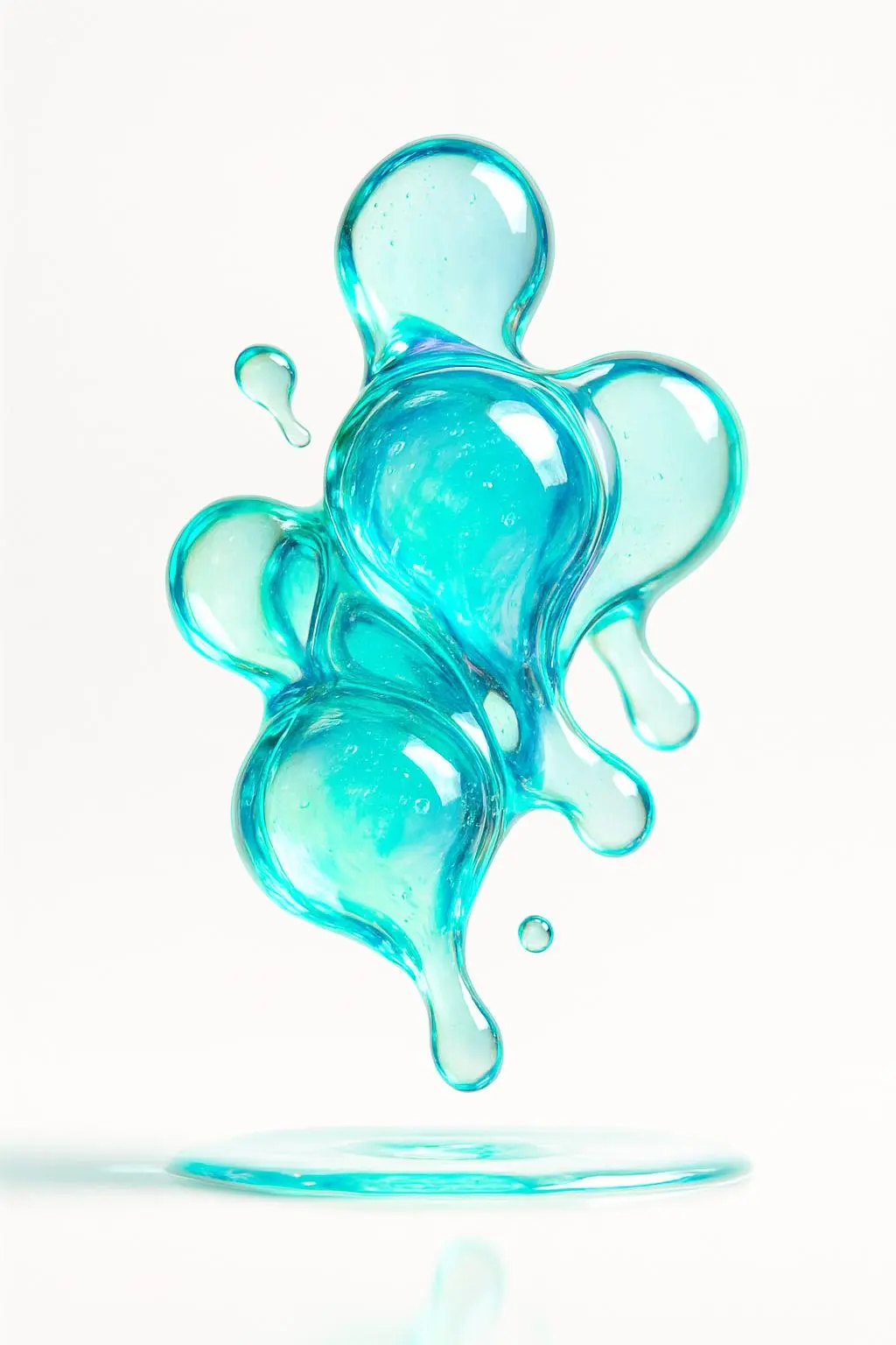 Molten Glass in Quiet White