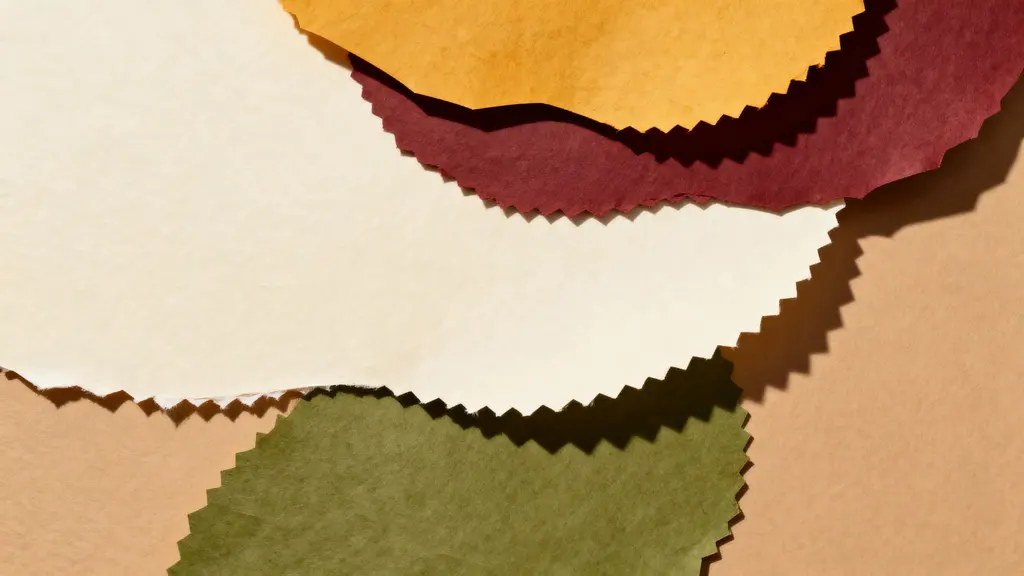 Paper-cut collage autumn background for editorial