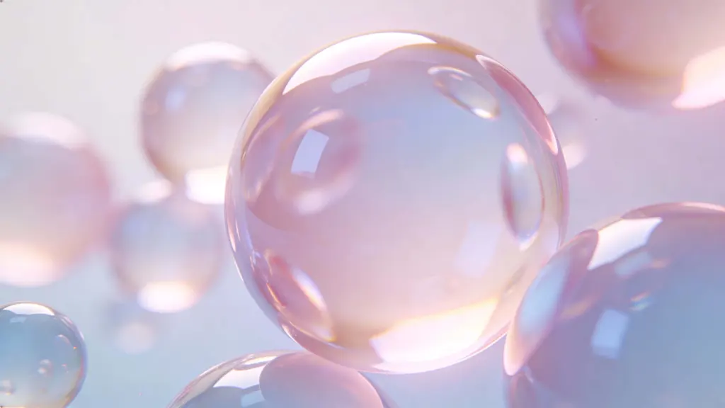 Pastel Glass Bubbles Abstract Render