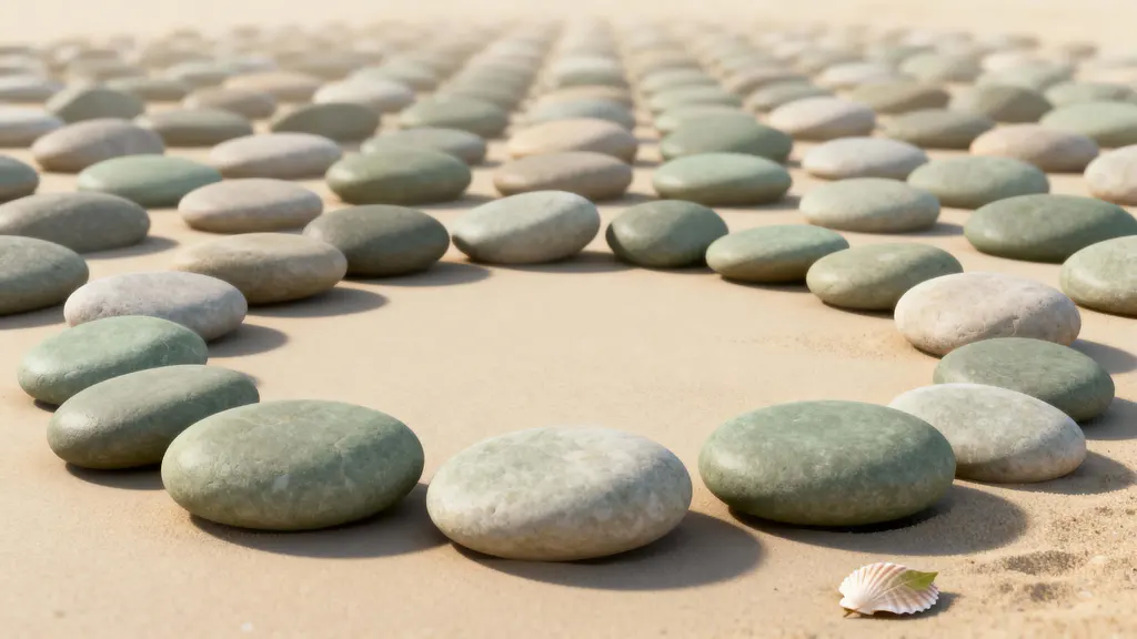 Pebble Pattern with Layered Depth