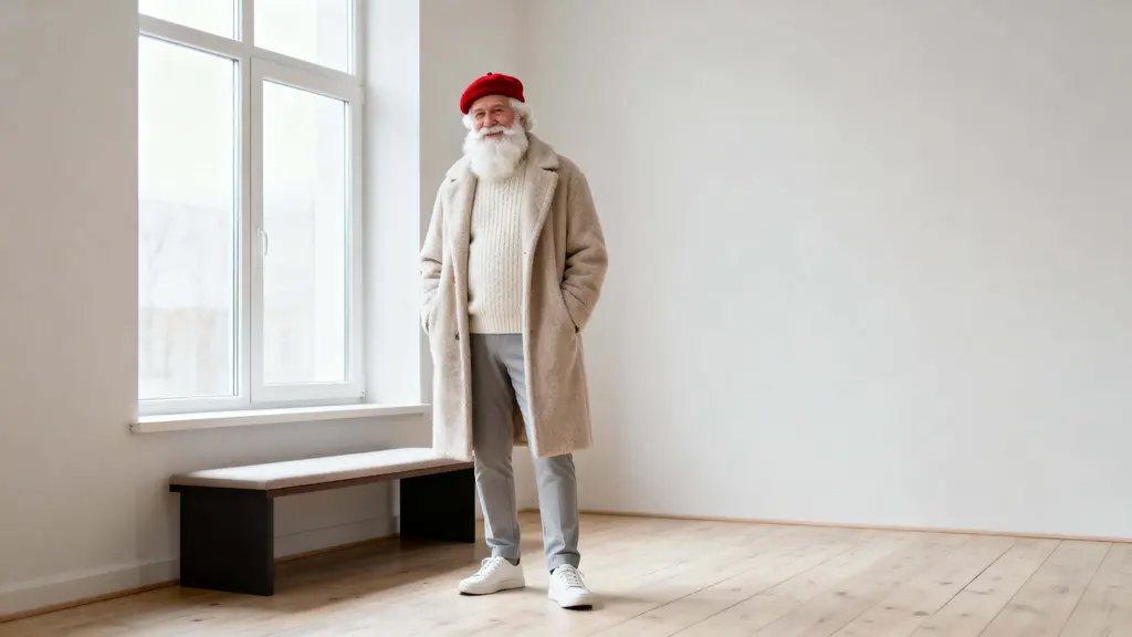 Santa Claus in Scandinavian Coat