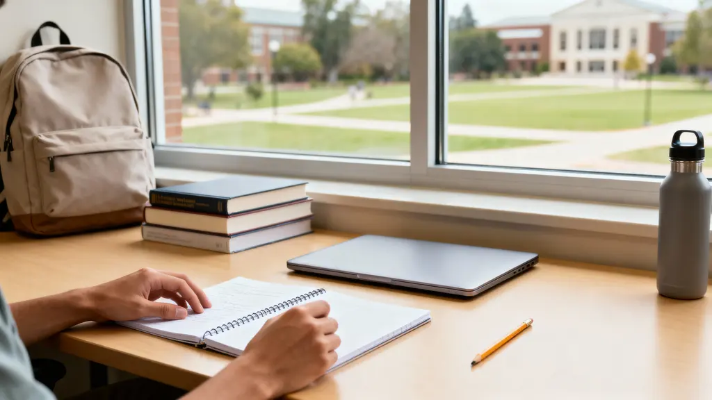 Study-nook back-to-campus editorial lifestyle scene