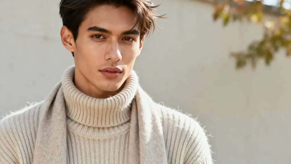 sweater-weather portrait of diverse subject