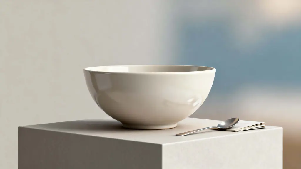 Table-top 3D layout minimal scene