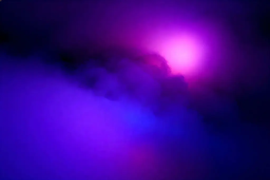 Violet-indigo atmospheric abstract color fog study