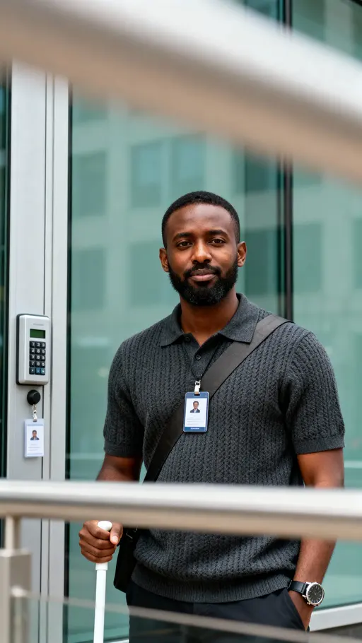 Abdi Somali-American Software Engineer Posed Half-Body