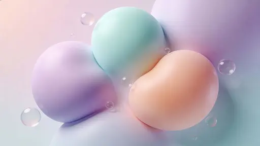 Abstract pastel background with soft bubbles