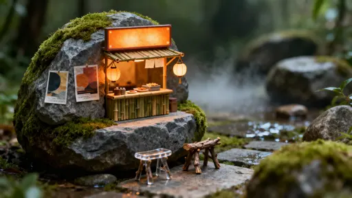 Asian Street Food Stall on Rock