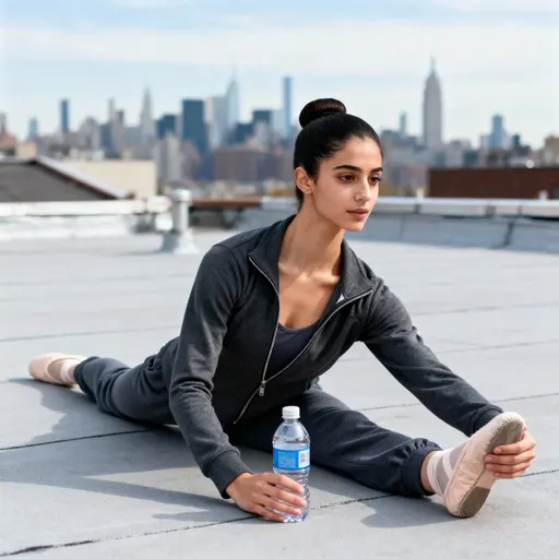 Ballet Student on Manhattan Rooftop