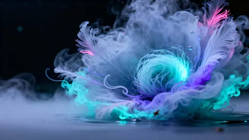 Bioluminescent Ink Plume in Water