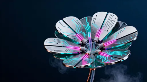 Biotech flower with mechanical petals