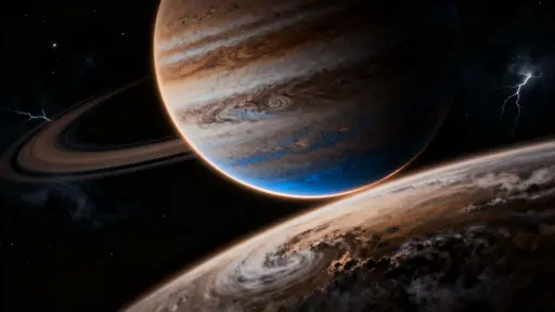 Brown dwarf drifting through space