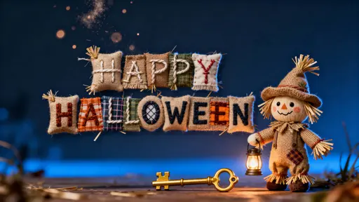 Burlap Halloween banner and scarecrow