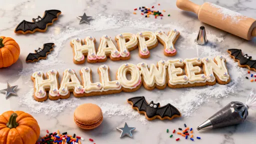 Buttercream Halloween Bakery Display in Frame