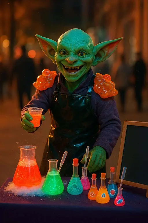 Candy Goblin Running Sidewalk Pop-up