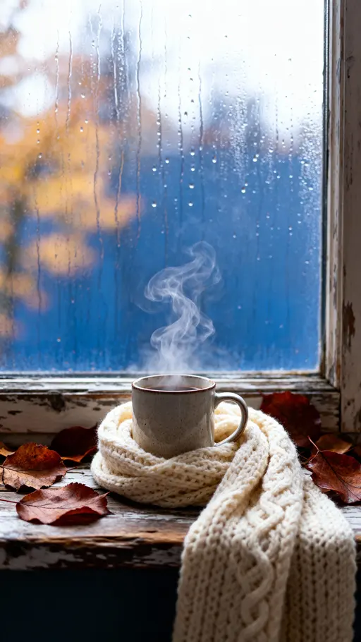 Cozy Window Coffee Still Life