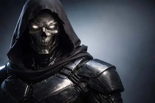 cyborg-skull portrait 3d-render