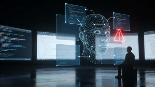Deepfake Detection Wireframe Face Scene