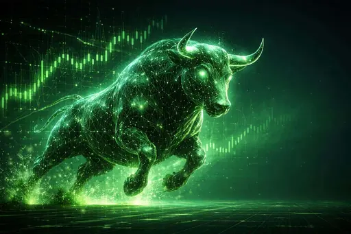 Digital Bull Charging Through Market Data