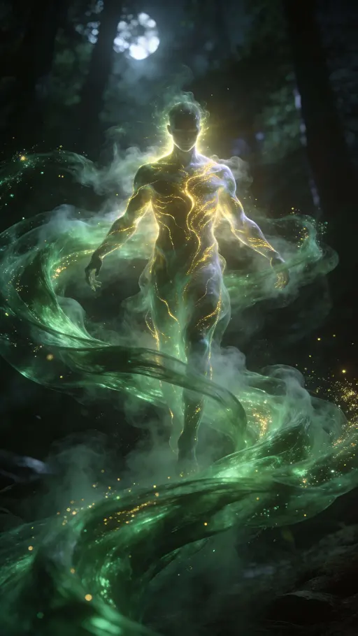 Elemental-entity portrait photography