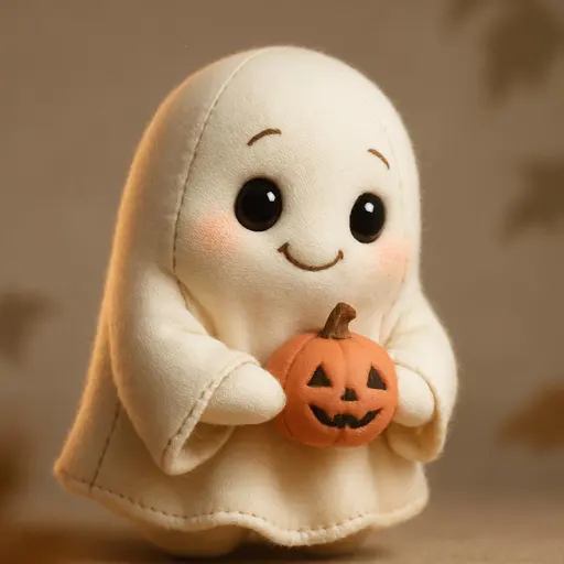 endearing halloween spirit portrait