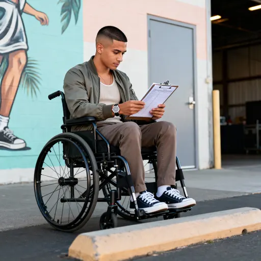 Event producer in wheelchair, Oakland