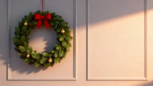 Evergreen wreath with red bow