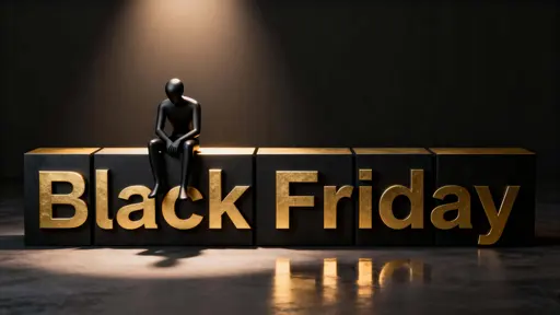 Faceless Character on Word Sculpture