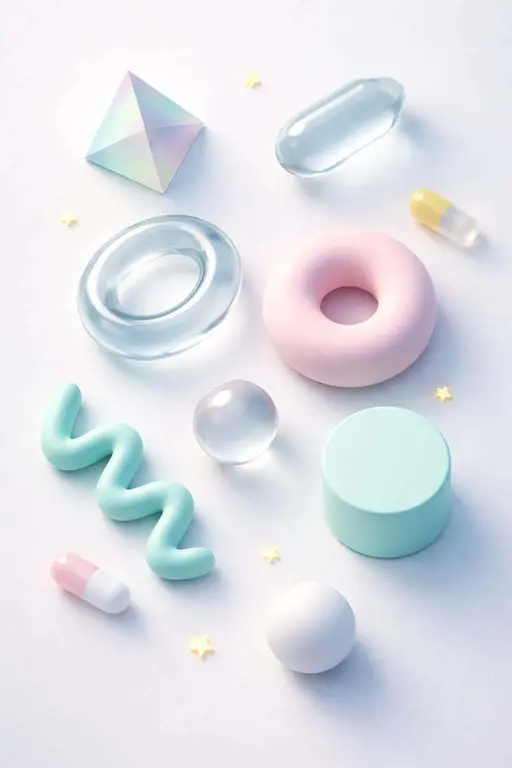 geometric objects still-life 3d-render