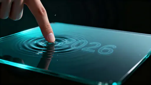 Glass Surface with Ripple Year Outline