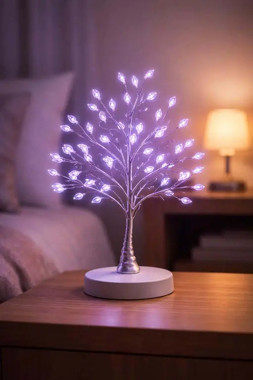 glowing LED tree product-photography